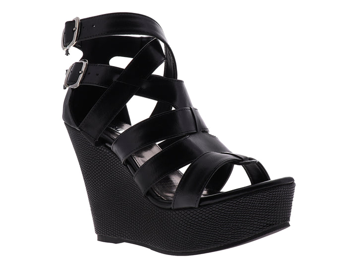Sandalias OYYI Tacones Negros para Mujer