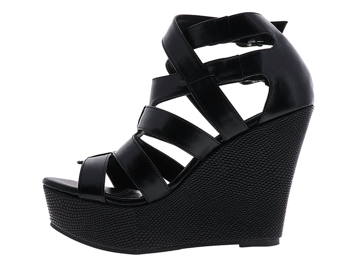 Sandalias OYYI Tacones Negros para Mujer