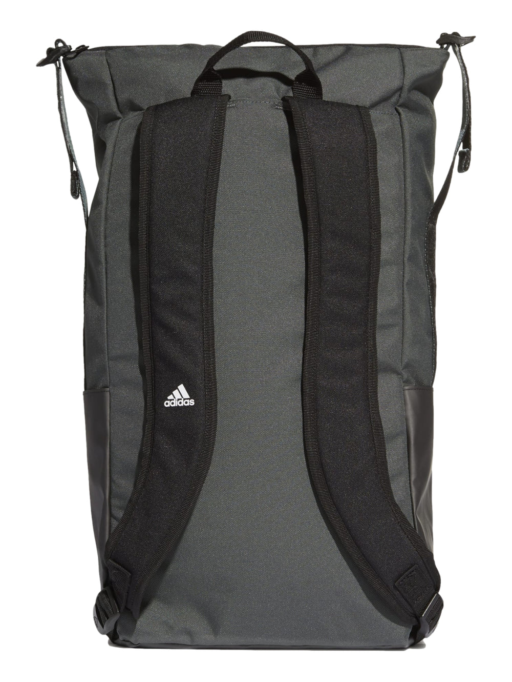 Mochila Adidas ZNE Core de dos tonos oscuros con logotipo blanco en la parte inferior.