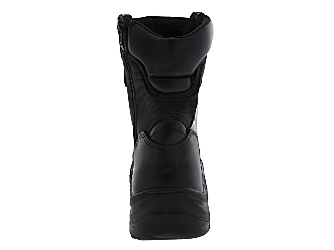 Bota Rombar color negro de caña alta con agujetas y suela robusta para actividades deportivas o tácticas.