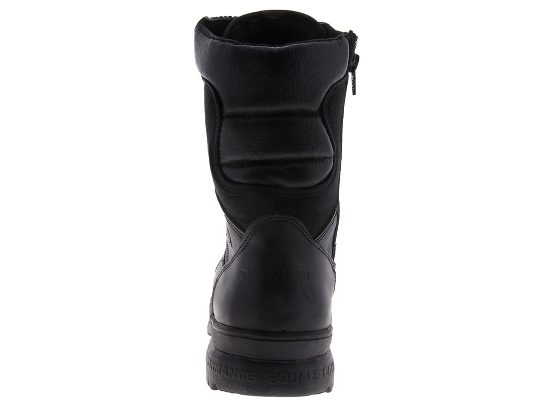 Botas tácticas negras Rombar 4301 para hombre, de caña alta con cordones.