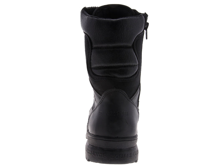 Botas tácticas negras Rombar 4301 para hombre, de caña alta con cordones.