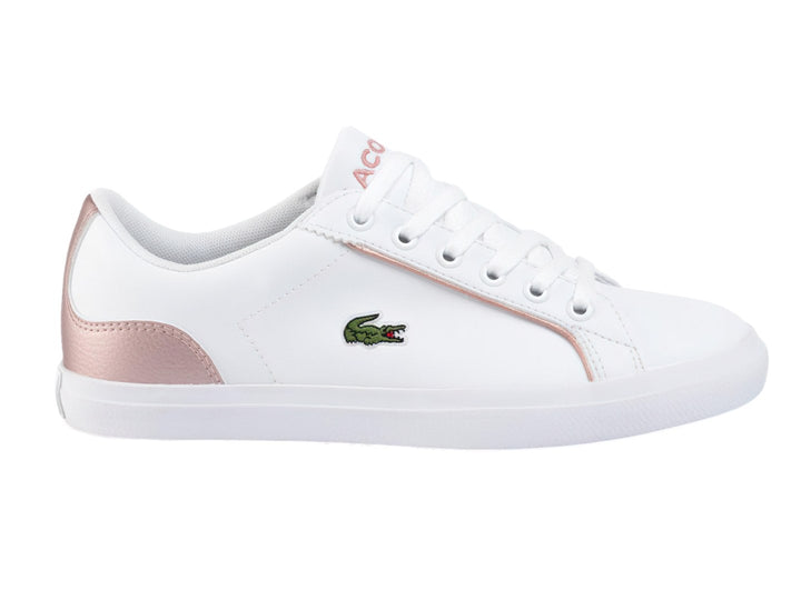 Tenis Lacoste Lerond Blanco y Rosa para Niña