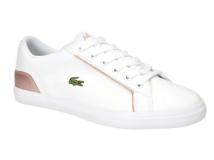 Tenis Lacoste Lerond Blanco y Rosa para Niña