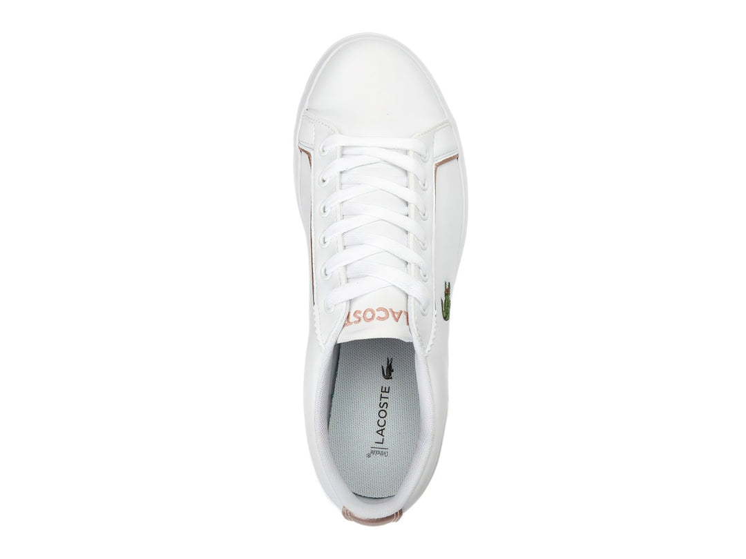 Tenis Lacoste Lerond Blanco y Rosa para Niña