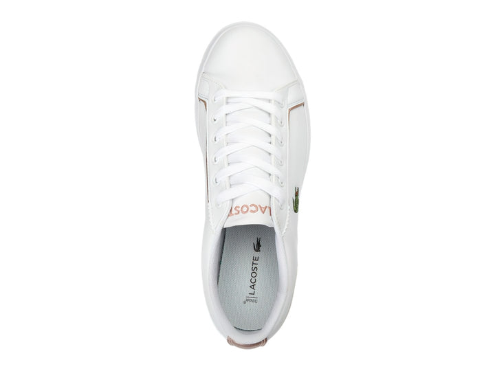 Tenis Lacoste Lerond Blanco y Rosa para Niña
