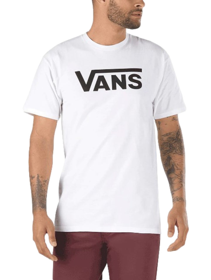 Playera Vans Classic Blanca y Negra para Hombre