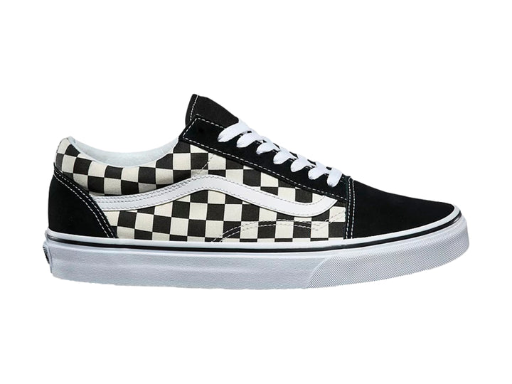 Tenis Vans Old Skool Checkerboard Negro Blanco Unisex