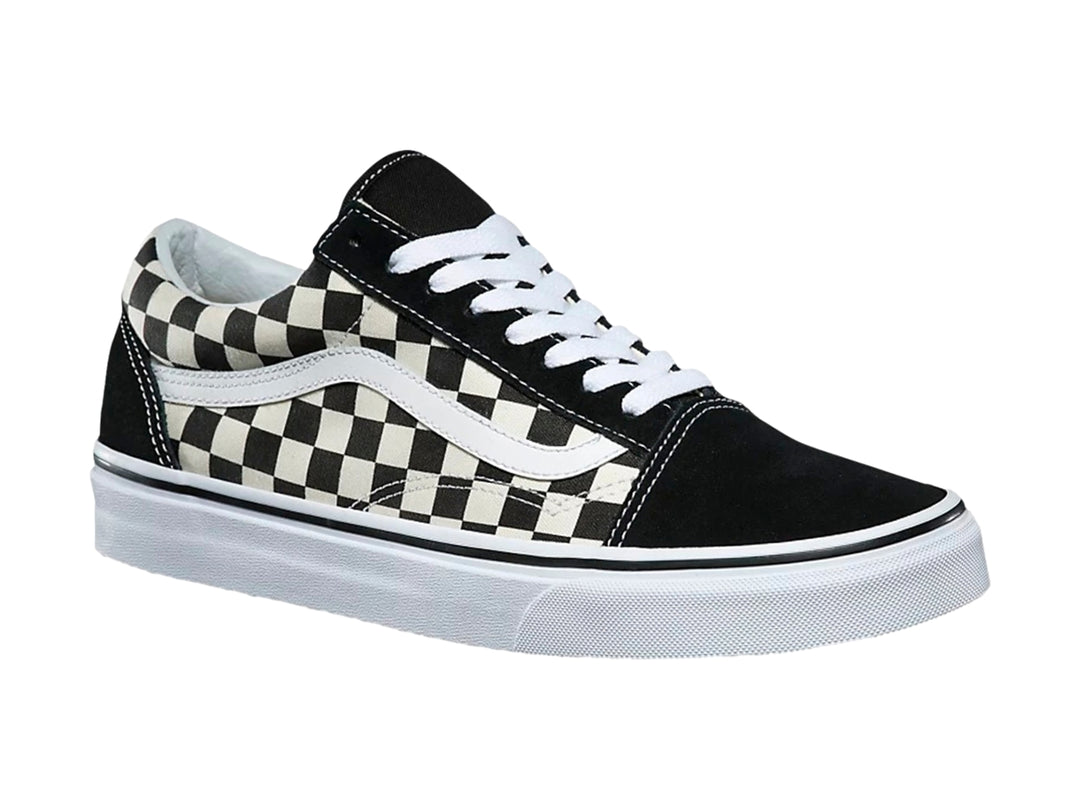 Tenis Vans Old Skool Checkerboard Negro Blanco Unisex