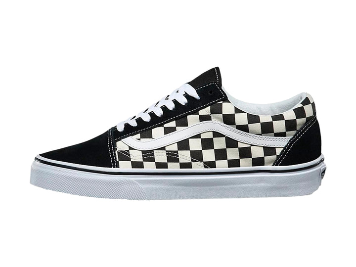Tenis Vans Old Skool Checkerboard Negro Blanco Unisex