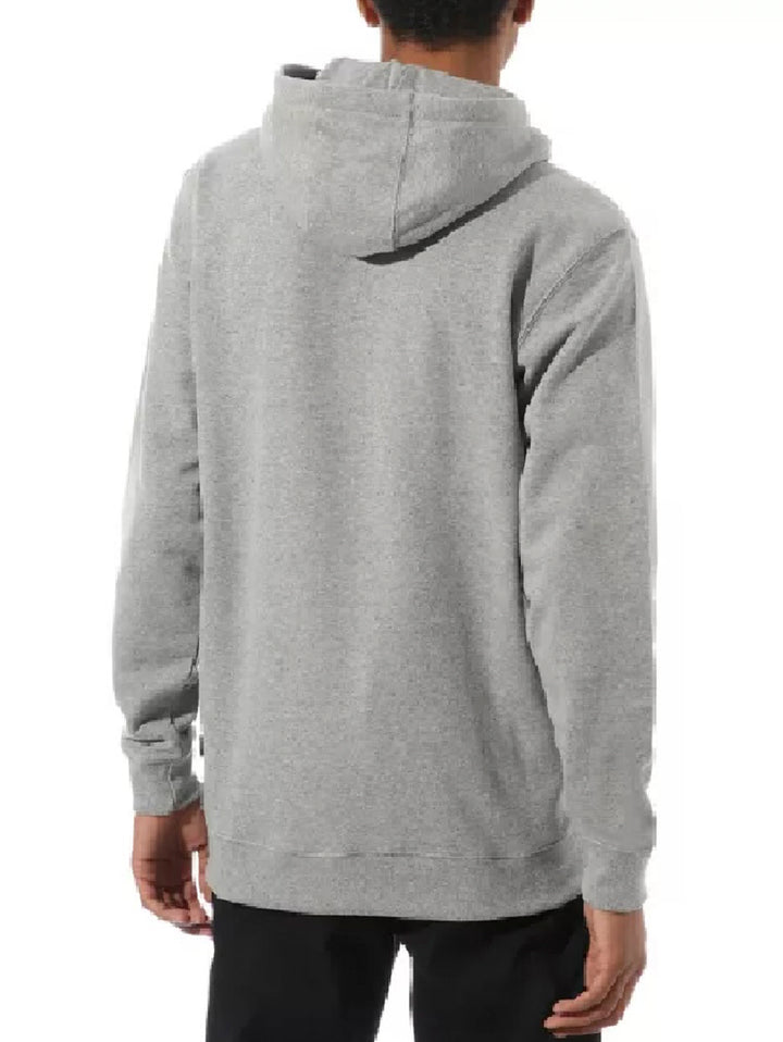 Sudadera con capucha color gris con logotipo de VANS en negro en el pecho.