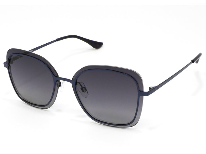 Lentes de sol para mujer Cloe en color negro con montura cuadrada y cristales degradados.