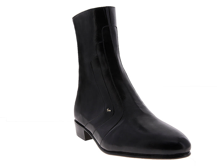 Bota de cuero negro brillante para Hombre de la marca Duque da Milano.