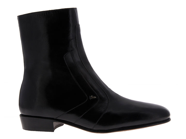 Bota de cuero negro brillante para Hombre de la marca Duque da Milano.