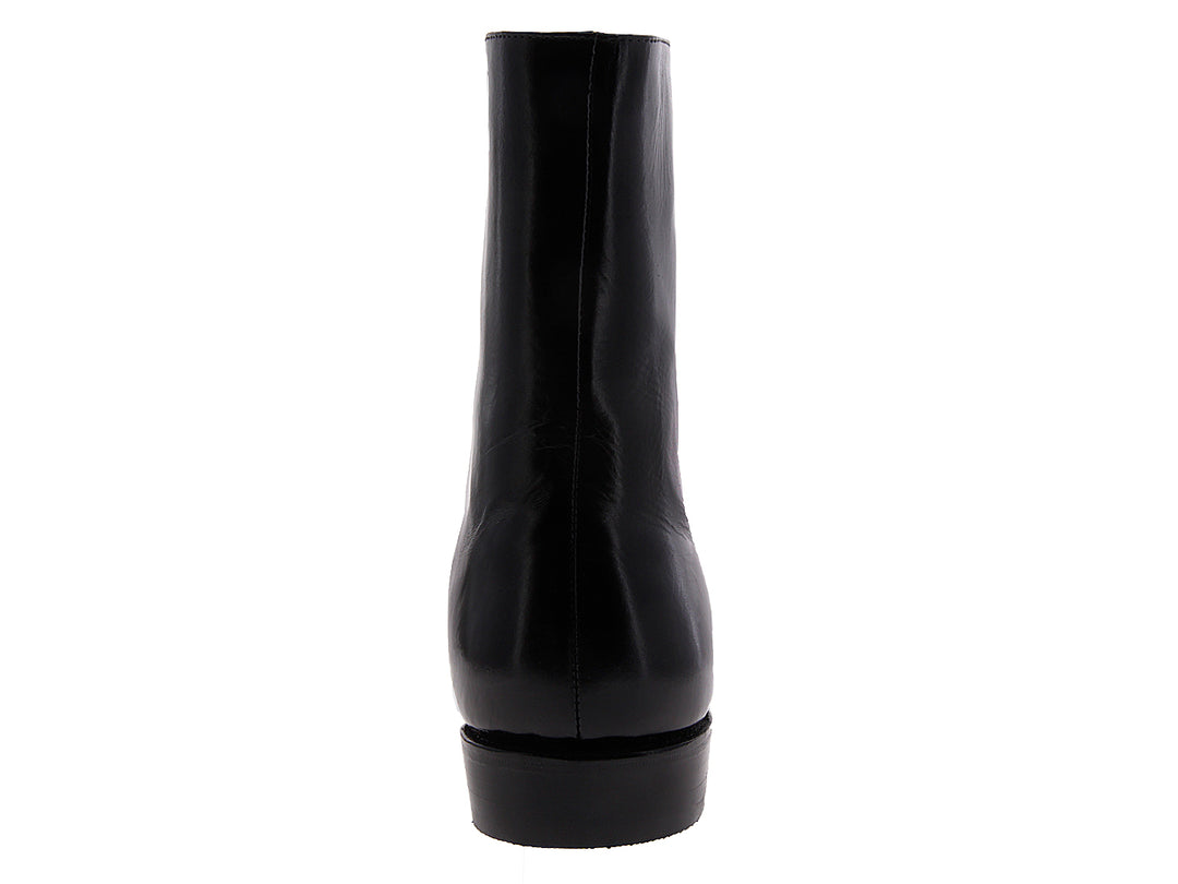 Bota de cuero negro brillante para Hombre de la marca Duque da Milano.