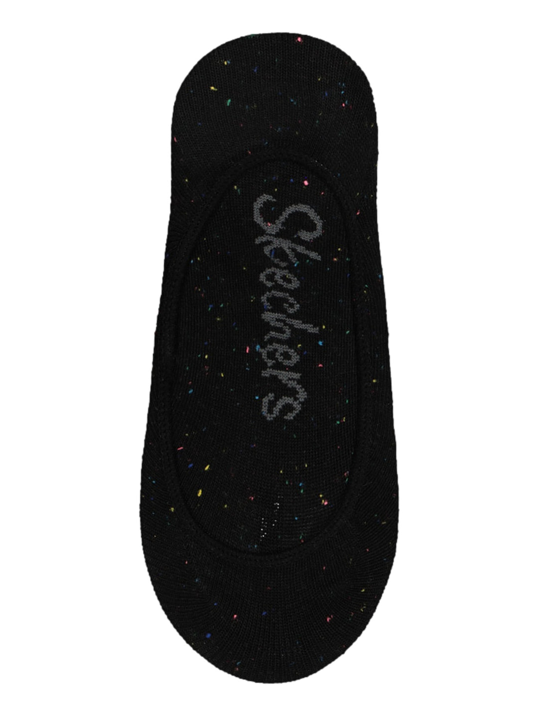 Set de tres pares de calcetines Skechers para mujer en colores negro, gris y verde menta.