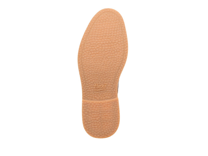 Zapato Flexi Durban para hombre en color marrón tan, de cuero con cordones y suela beige.