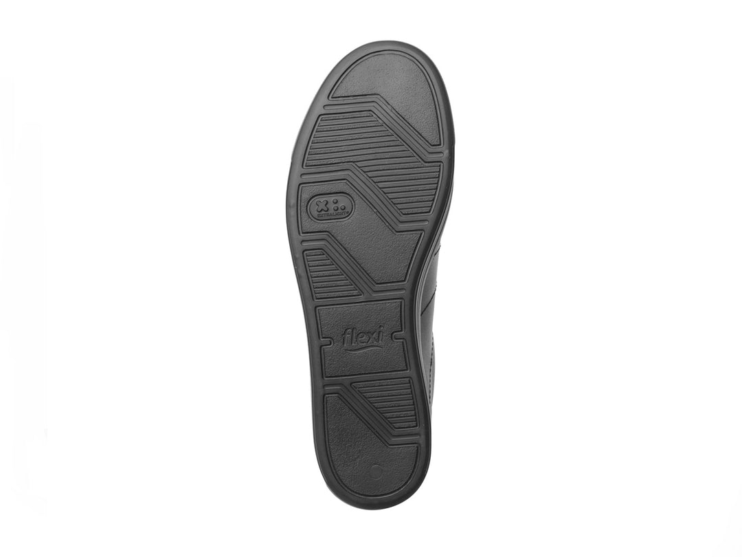Zapato plano Flexi Jane para mujer en color marrón Oporto con suela negra.