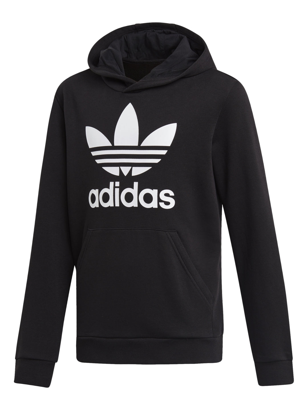 Sudadera Adidas Trefoil Hoodie Negro y Blanco para Niño