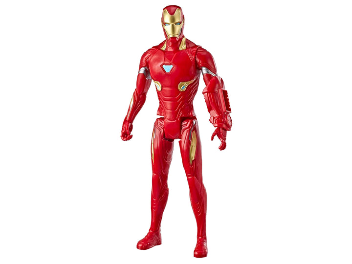 Figura de acción de Iron Man de la serie Titan Hero de Hasbro en su empaque original.