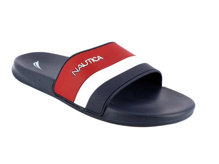 Sandalias Nautica Shark Tricolor Rojo Blanco Azul para Hombre