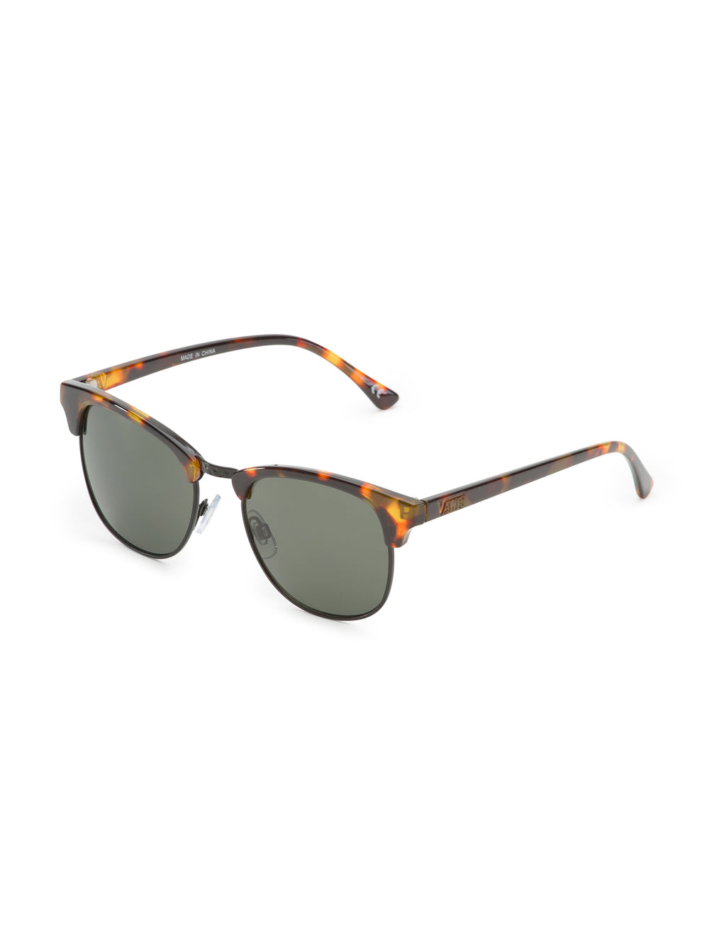 Lentes de sol VANS Dunville con montura en estampado carey y cristales oscuros.