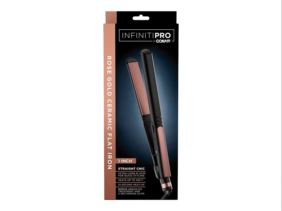 Plancha Alaciadora de Cerámica Infinitipro by Conair CS810RGBE Rose Gold