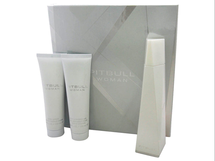 Set de Perfumes Pitbull para Mujer Blanco 3 Piezas