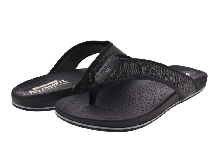 Sandalias Skechers Relaxed Fit Negro para Hombre