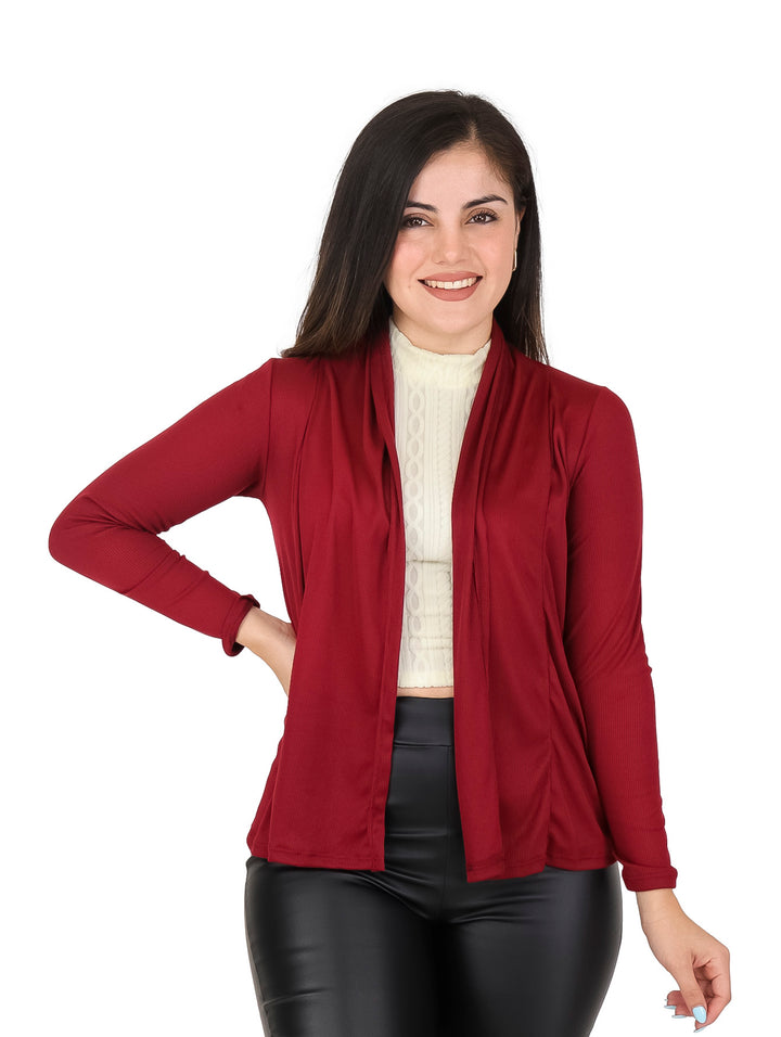 Cardigan Fashion Teens Tinto para Mujer