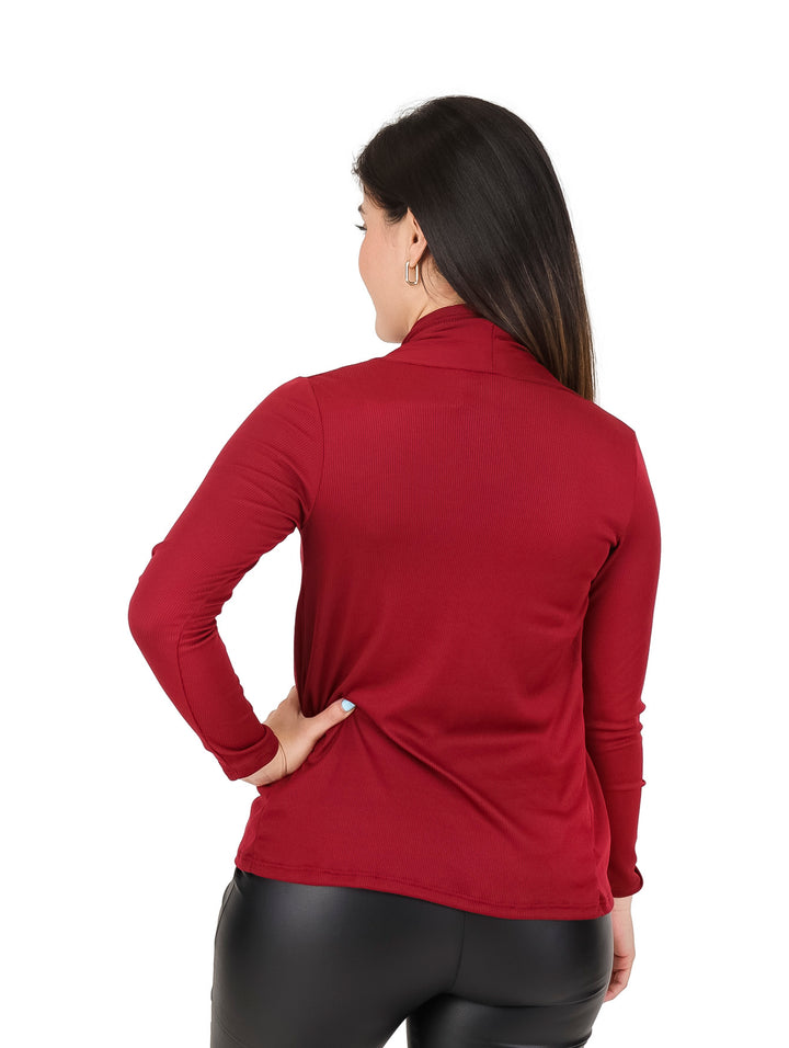 Cardigan Fashion Teens Tinto para Mujer