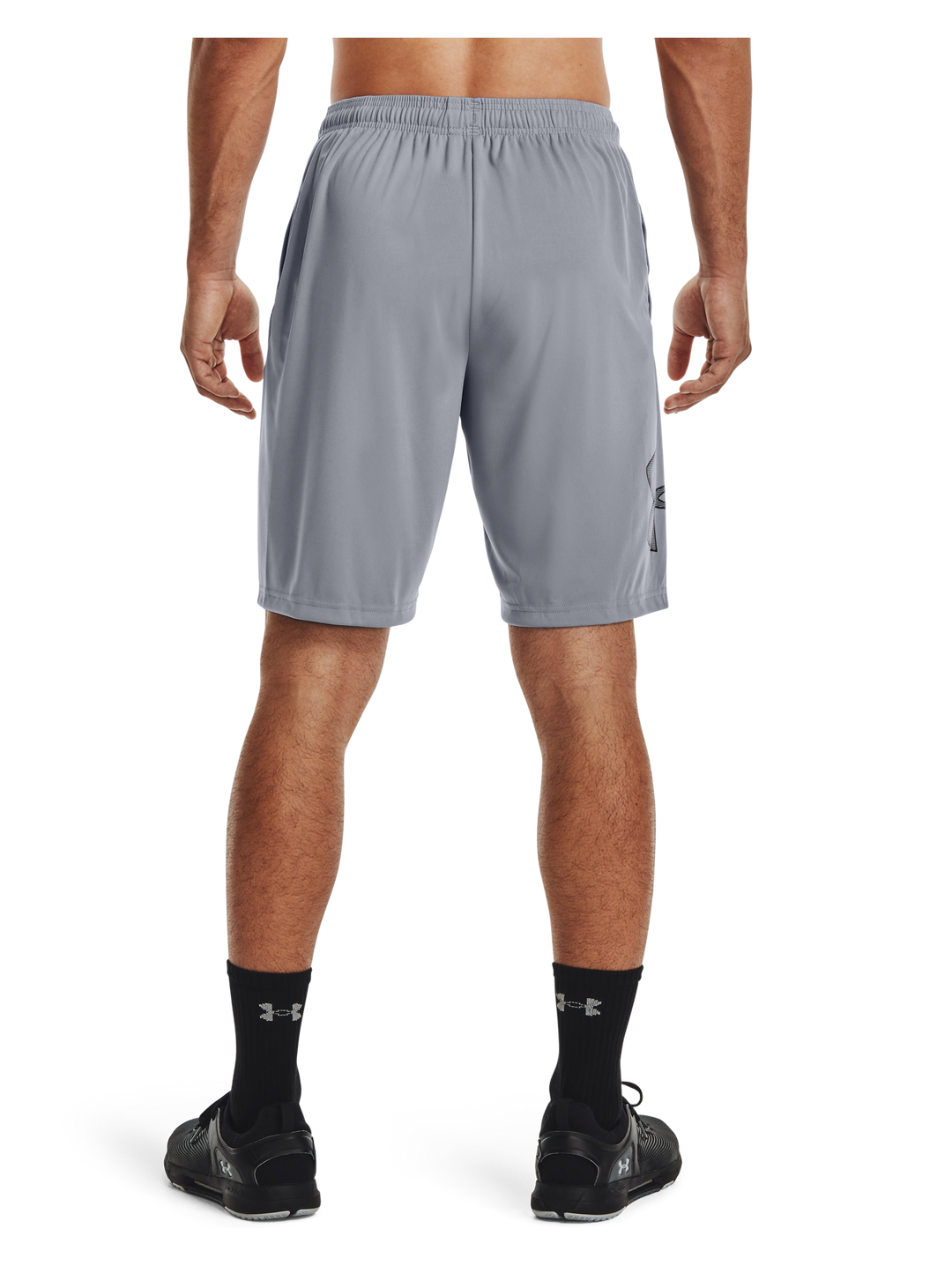 Short Under Armour Tech Graphic Gris Acero y Negro