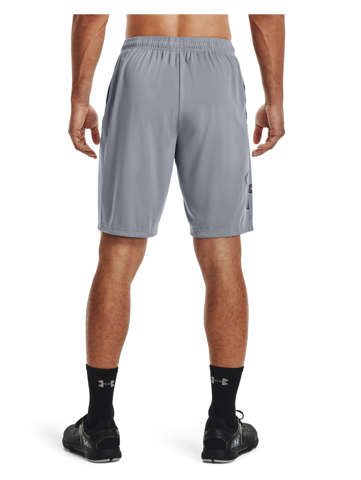 Short Under Armour Tech Graphic Gris Acero y Negro