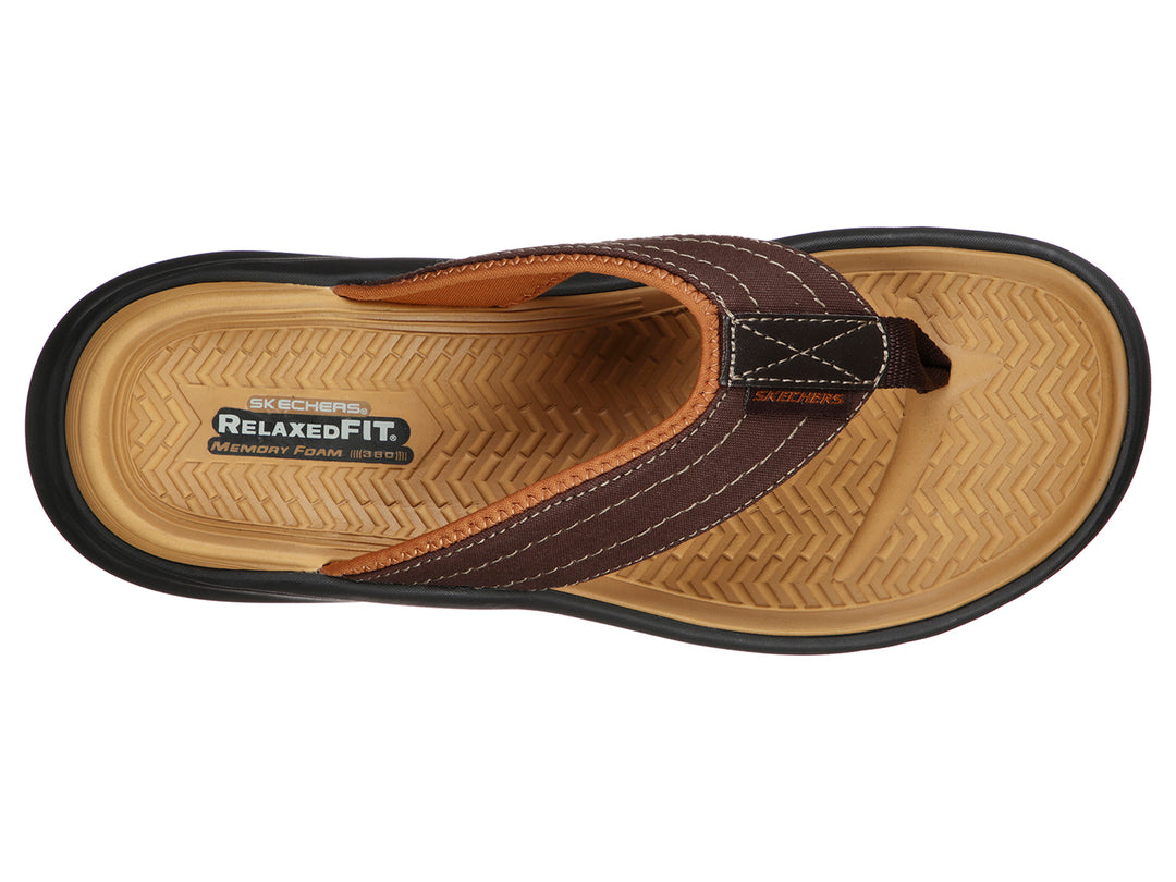 Sandalias Skechers Relaxed Fit Chocolate para Hombre