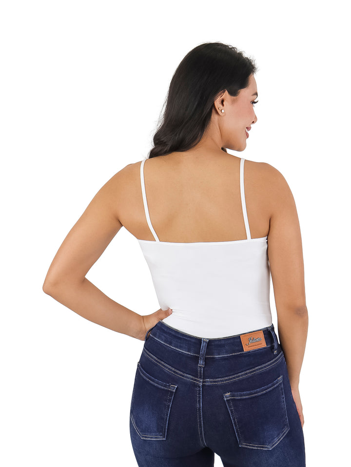 Blusa Básica de Tirantes Jazmin Blanco