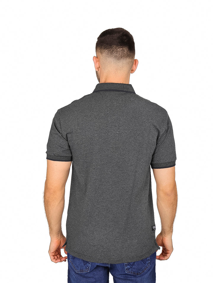 Playera Polo Vertical Eagle Casual Color Charcoal