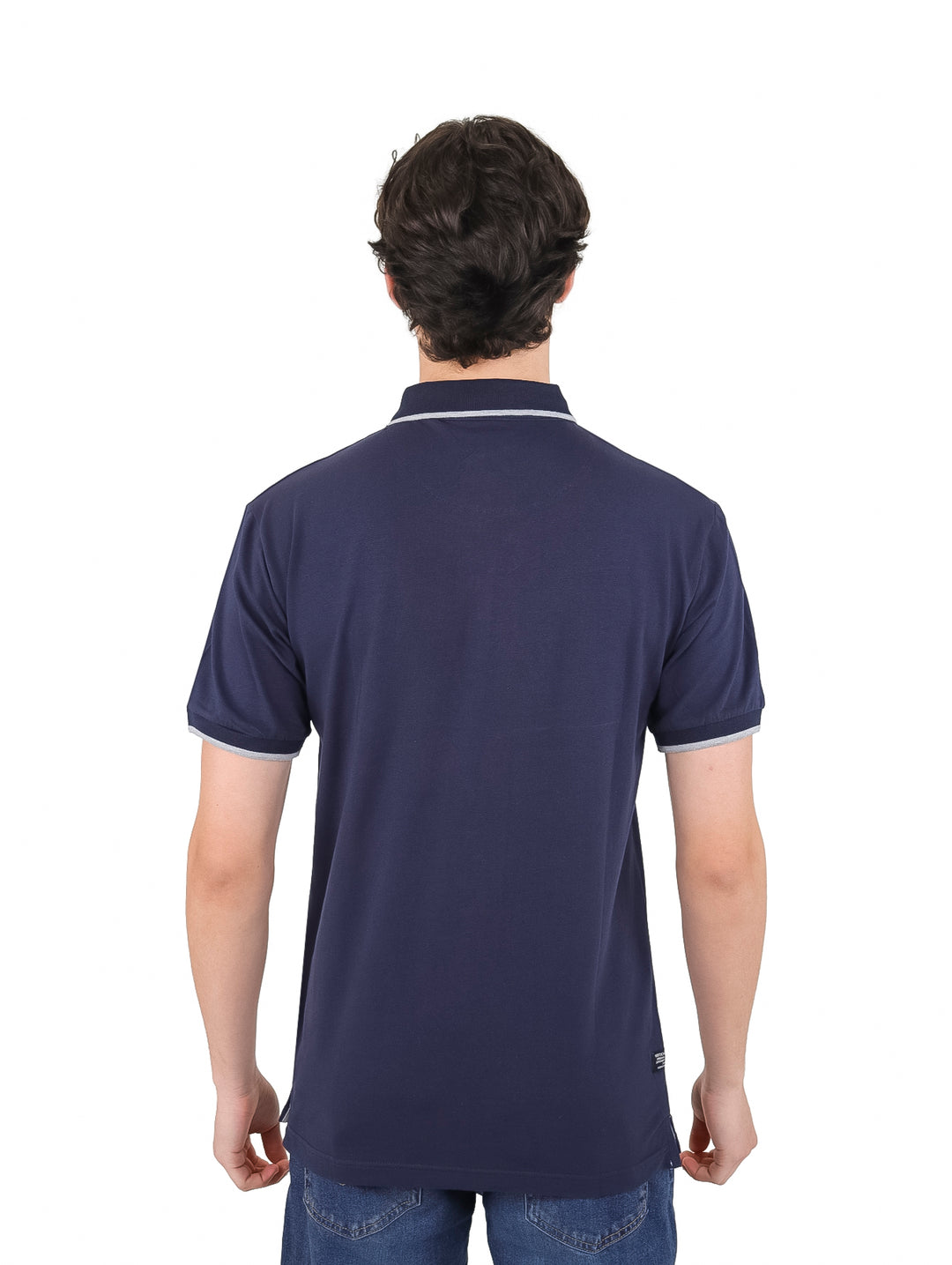Playera Polo Vertical Eagle Azul Marino