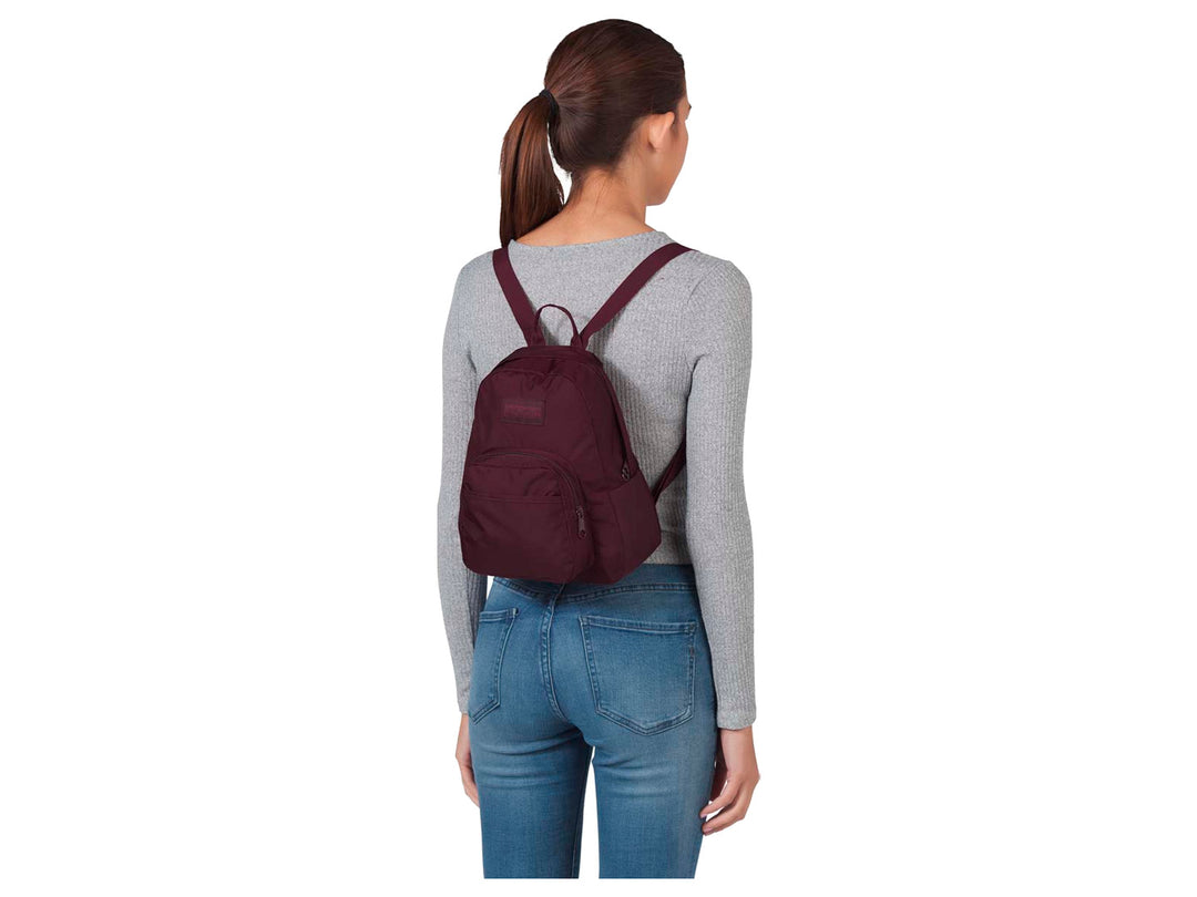 Mochila JanSport Monochrome Half Pint en color morado Dried Fig.