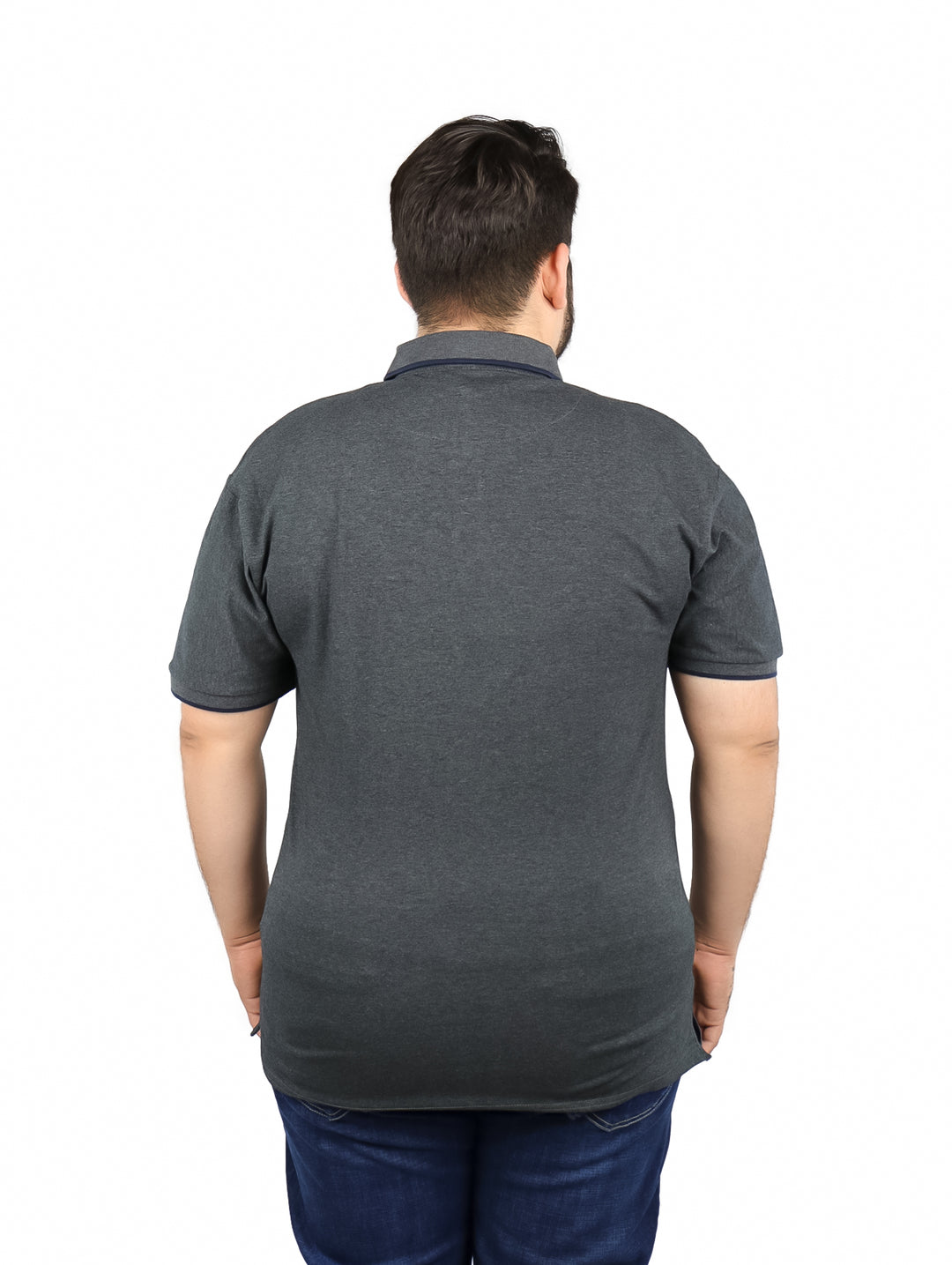 Playera Polo Vertical Eagle Casual Color Charcoal