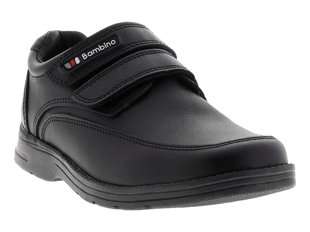 Zapato infantil color negro con cierre de velcro marca Teen Bambino.