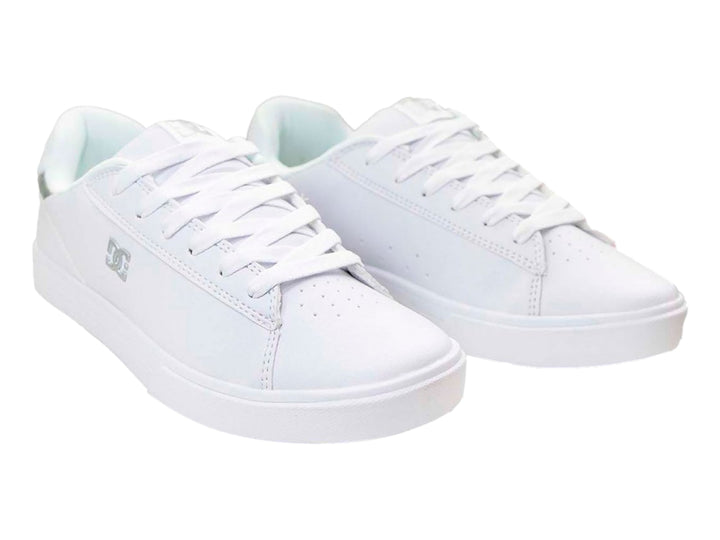Tenis DC Shoes Notch SN MX Blanco y Plata para Mujer