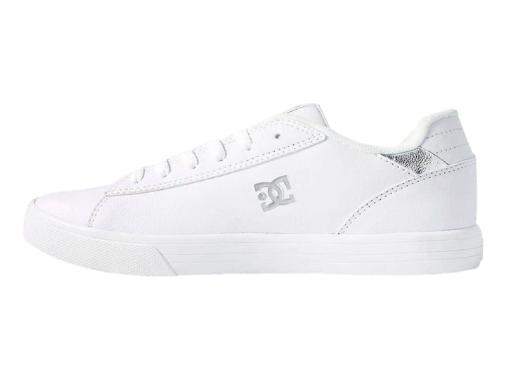 Tenis DC Shoes Notch SN MX Blanco y Plata para Mujer