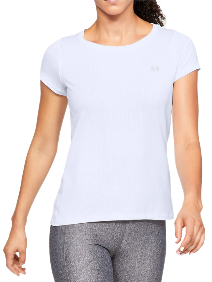 Playera Under Armour HG Armour Manga Corta Blanca