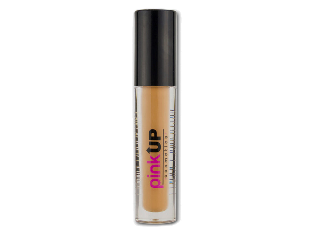 Corrector líquido Pink Up tono medium con envase cilíndrico transparente y tapa negra.