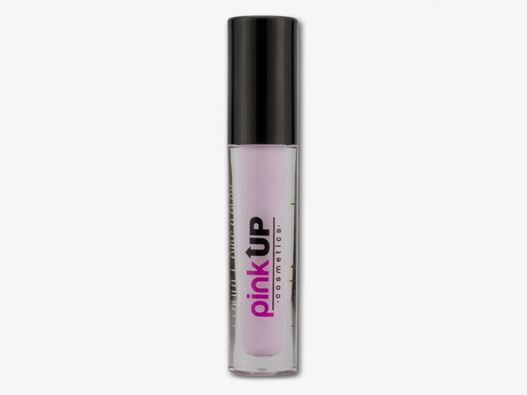 Corrector de maquillaje PINK UP en tubo cilíndrico con tapa negra y contenido de color lila.