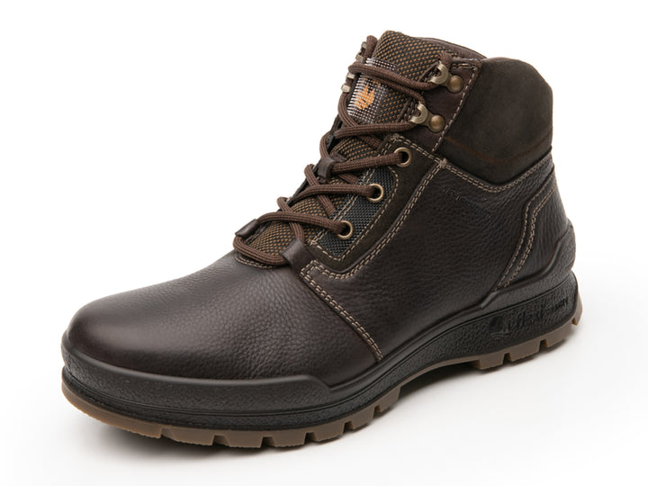 Botas Flexi Epic Country para hombre en color chocolate, de cuero con suela robusta y cordones.