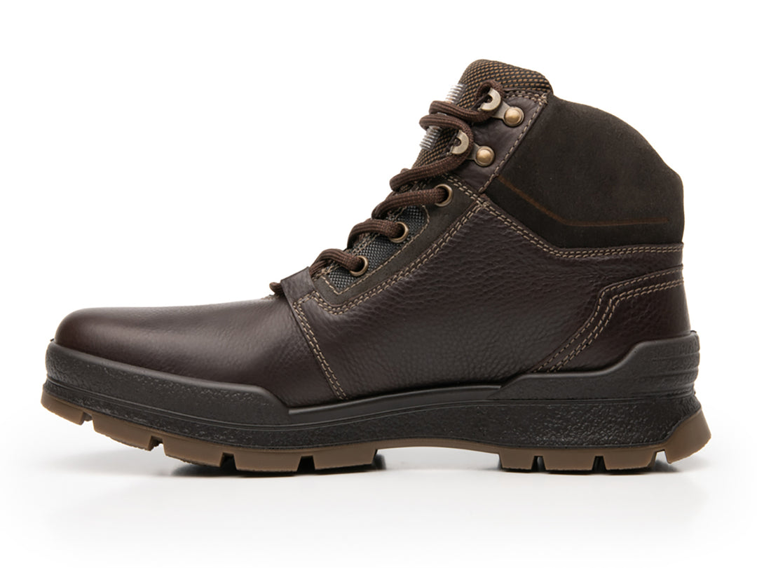 Botas Flexi Epic Country para hombre en color chocolate, de cuero con suela robusta y cordones.