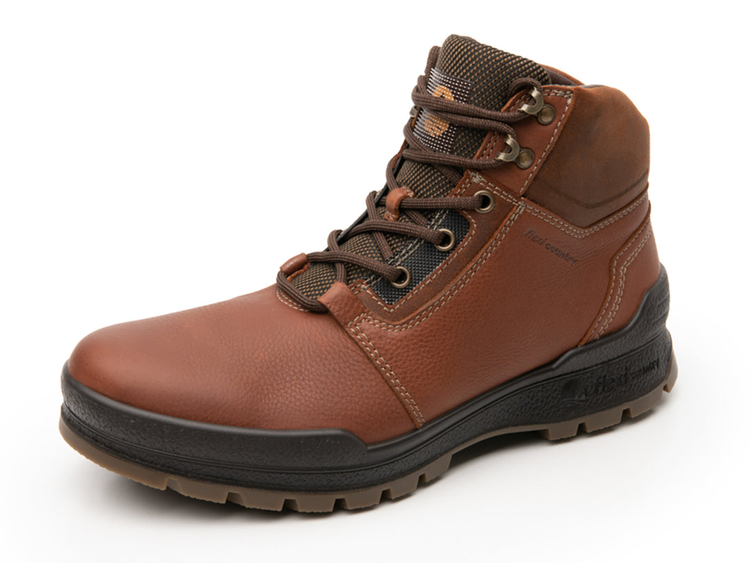 Botas Flexi Epic Country para hombre en color tan con suela negra y detalles en tela.
