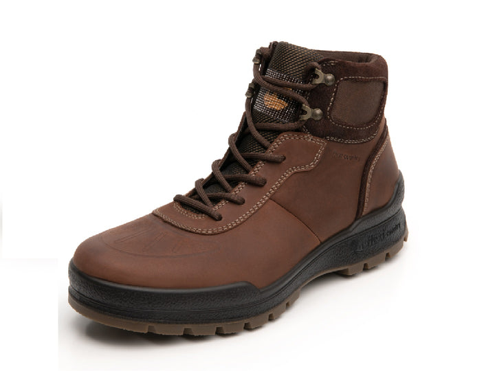 Bota Flexi Epic Country para hombre en color café Shedron con suela negra y cordones.