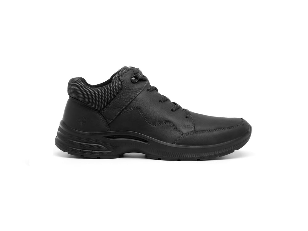 Botas Flexi Jason Country para hombre en color negro con cordones y suela robusta.